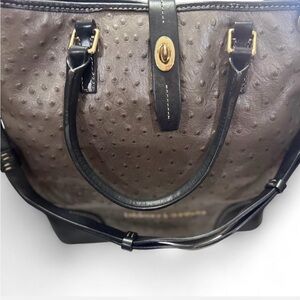 Dooney & Bourke Gray and Black Shoulder Bag